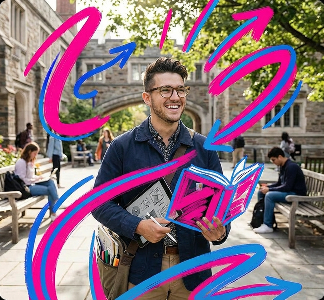 Crie soluções visuais e transforme ideias com a Graduação em Design